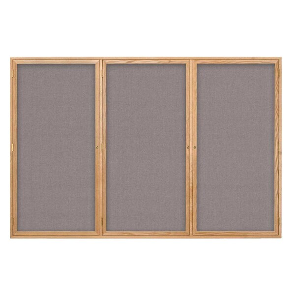 United Visual Products Open Faced Traditional Corkboard, 24x18" UV640A-SATIN-BLACK - main